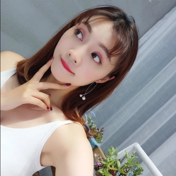 🌺SILVER CUTE & ELEGANT DROP EARRINGS - Picture 3 of 3